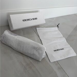 Veronica Beard Sandal Shoe Box with New Drawstring Bag & Logo Tissue Paper
